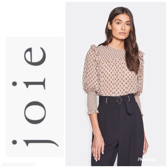 Joie Tops - ❌SOLD❌ Joie “Jamila” smocked ruffle top